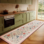 tapis cuisine long antidérapant motif floral vintage sol intérieur maison salle bain