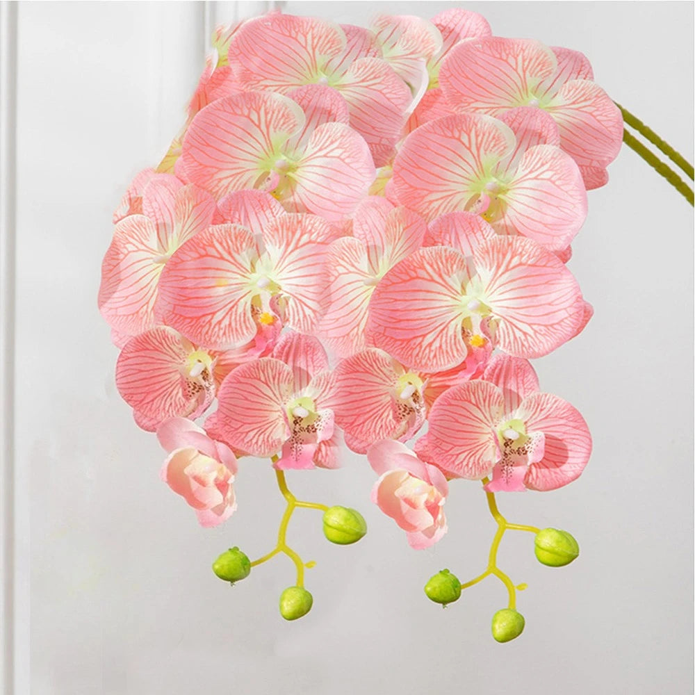 décoration intérieure orchidées artificielles blanc rose modernes 69cm hauteur anniversaire mariage
