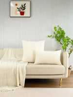 housse coussin motif floral brodé moderne 100% polyester blanc décoratif chambre canapé voiture