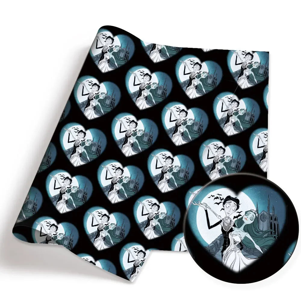 tapis souris motifs dessins animés cœurs fantômes personnages nocturne gothique cartoon enfants