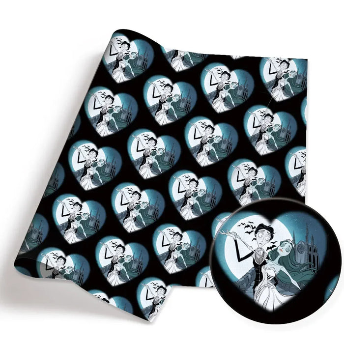 tapis souris motifs dessins animés cœurs fantômes personnages nocturne gothique cartoon enfants