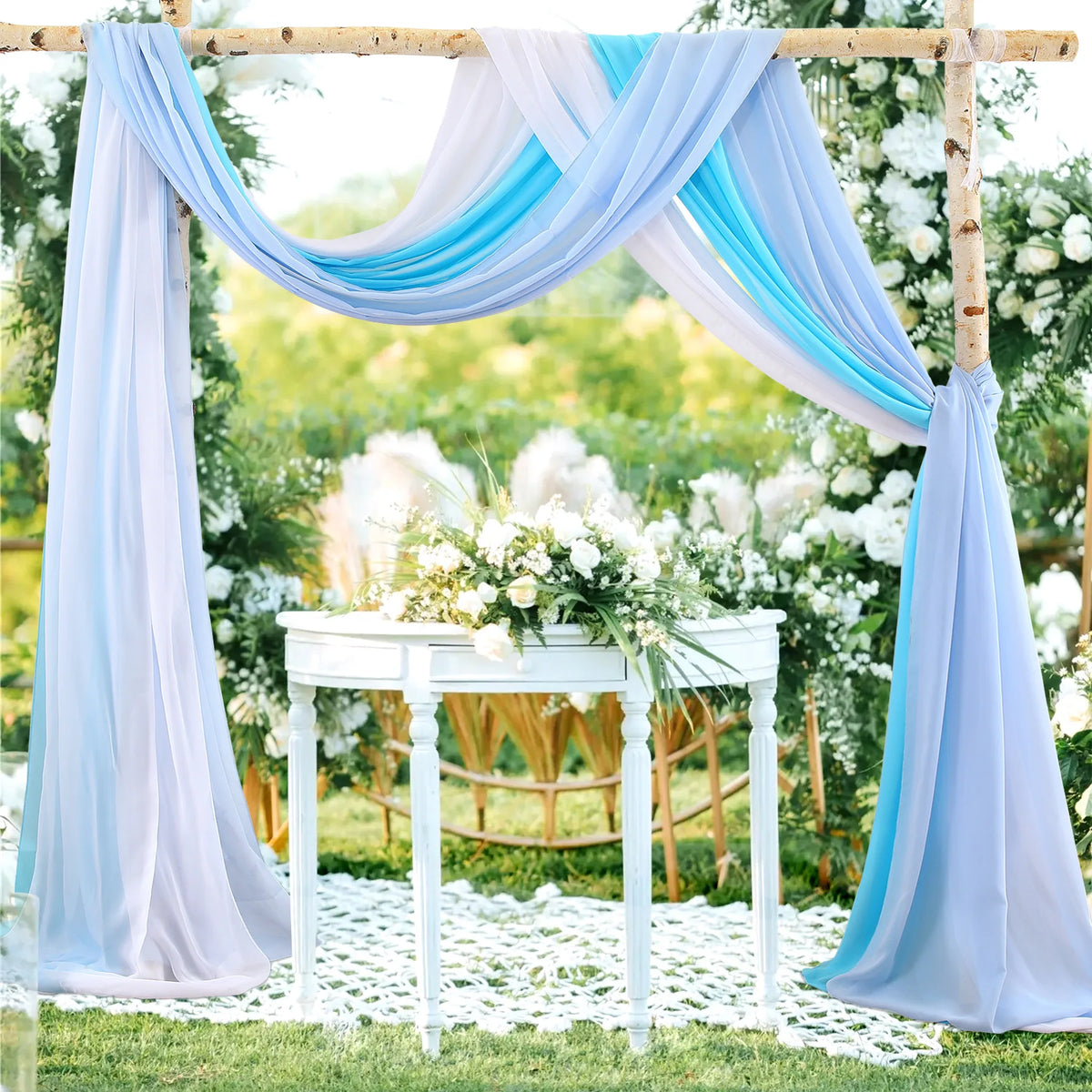 Rideau en voile personnalisable dans différentes couleurs
