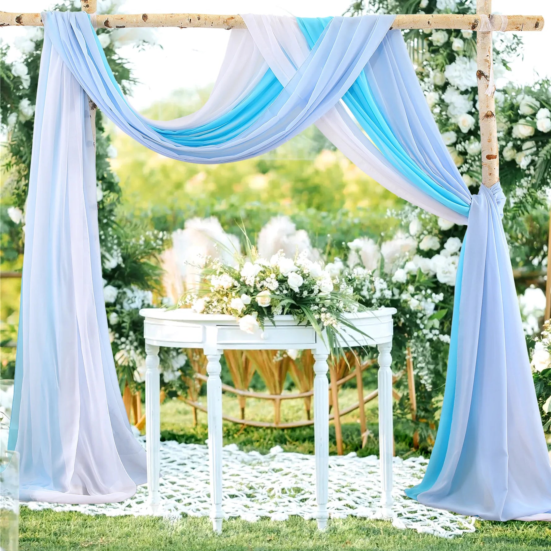 Rideau en voile personnalisable dans différentes couleurs