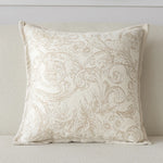 housse coussin carré motif floral doré 100% polyester 45x45cm décoration maison élégant
