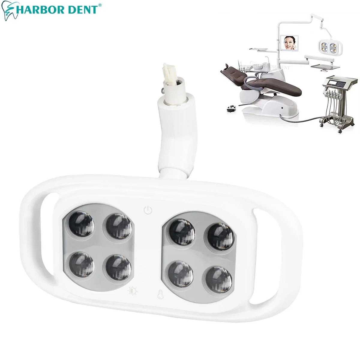 lampe dentaire led sans ombre blanc moderne interrupteur capteur infrarouge
