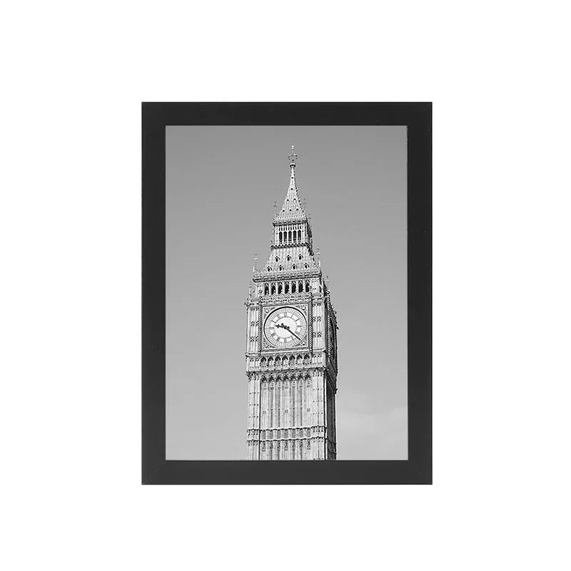 cadres photo bois clair noir blanc modernes minimalistes muraux affichage support pliable
