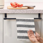 porte serviettes mural acier inoxydable clips noir moderne salle bain cuisine organisateur autonomes