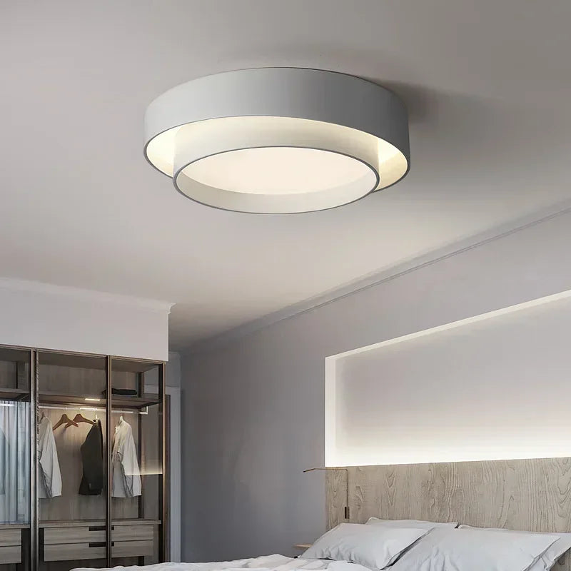 lampe moderne minimaliste blanc noir diamètre 40 50 60 cm