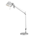 lampe moderne led réglable argenté base rotative interrupteur câbleflux lumineux variable décoration intérieure