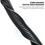 tapis bar caoutchouc silicone noir perforations antidérapant moderne cuisine accessoire résistant chaleur