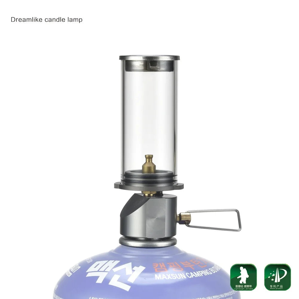 lampe gaz vintage rétro argent doré bleu métal transparent verre fixée tringle decoration fonctionnelle