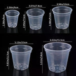 Pots semis transparents trou drainage moderne pratique couvercle