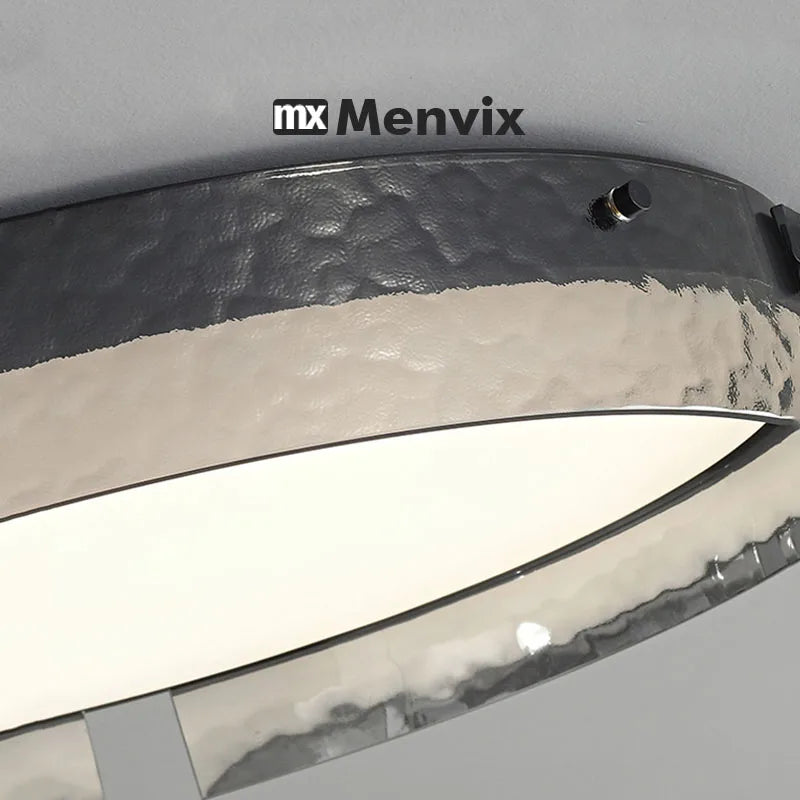 plafonnier led moderne verre noir texture métallique clips fixation éclairage quotidien télécommande ampoules led