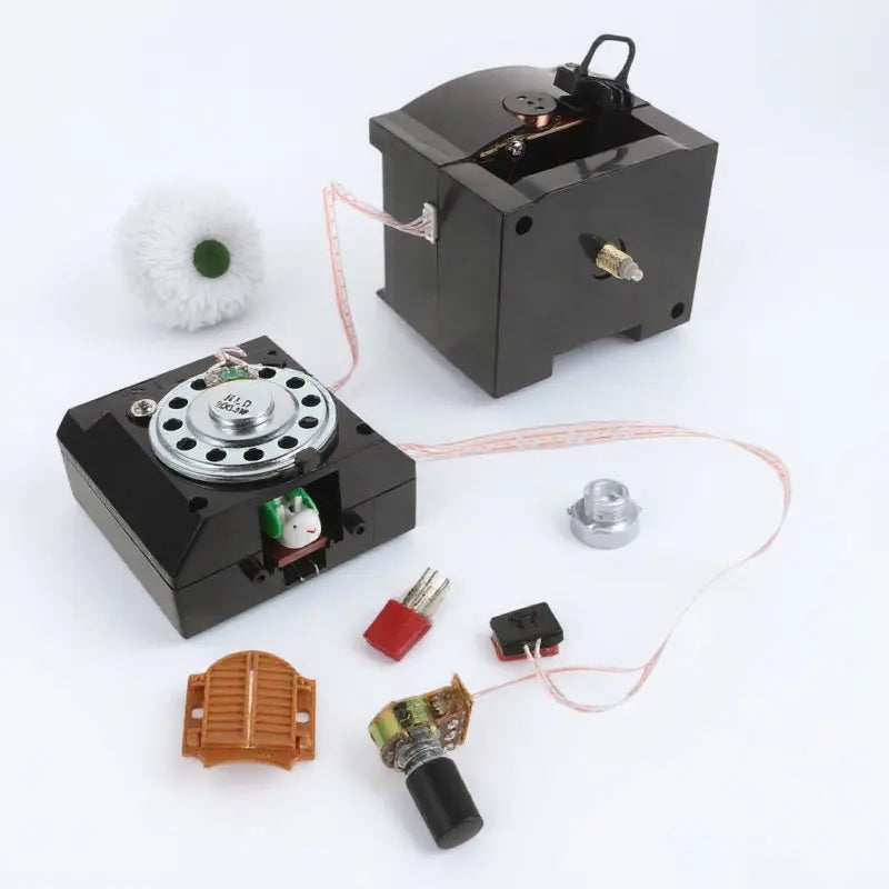 moteur horloge murale noir moderne interrupteur bouton ventilation roue dentée fixations