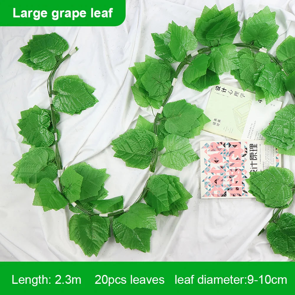 guirlande artificielle feuilles lierre vert décoration jardin intérieur fête mariage extérieur plante vigne