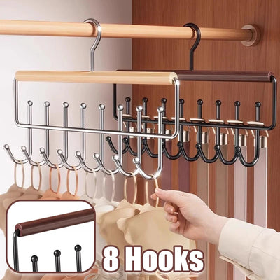 organisateur penderie multifonctionnelle 16 crochets bois moderne suspendu vêtements écharpes sacs chambre cloisonnement minimalistemaxspaceéconomiesurface