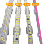 ruban led flexible blanc mat moderne clips fixation 2835 5050 5730 220v base lampe