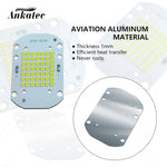 plaque led intégrée 50w 3000k 6000k 120° angle 50 leds aluminium moderne 7500lm 3030smd