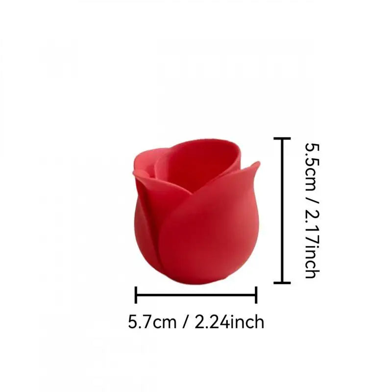 cache pot moderne forme fleur rose clair rose foncé support plante salon table