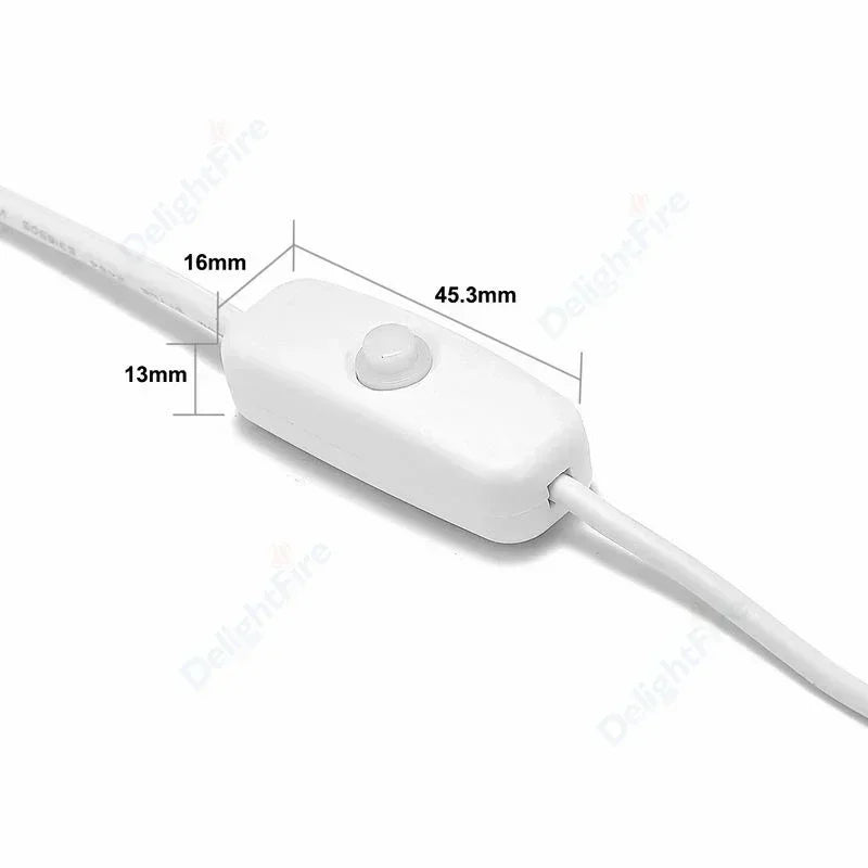 câble usb extension 24v 1m 1m5 2m blanc interrupteur led strip moderne bricolage