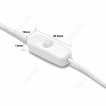 câble usb extension 24v 1m 1m5 2m blanc interrupteur led strip moderne bricolage