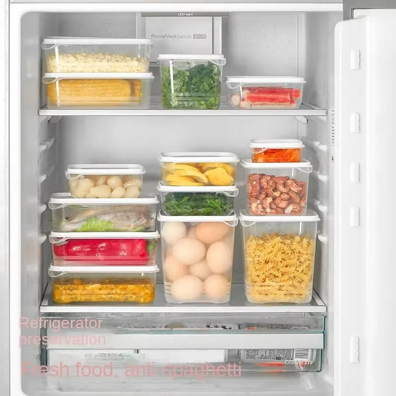 boîtes conservation alimentaires transparentes modernes réutilisables conteneurs rangement réfrigérateur congélation 1800ml 720ml