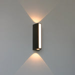Applique murale LED etanche noire design pour exterieur Ombre Interieur