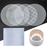 filet protection pot fleur blanc maille fine adhésif pratique utilitaire drainage 10cm 7.5cm 5cm