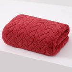 serviettes bain microfibres quick dry anneaux métalliques gris vert rose rouge marron zigzag modernes