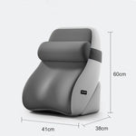 coussin multifonctionnel gris uni contemporain memory foam housse amovible poches xl confortable lit allaitement
