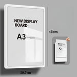 panneau affichage acrylique moderne double face suspension murale a3 a4 a5