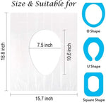 couvre siège toilette jetable transparent adhésif hygiène usage unique respectueux environnement pratique portable camping