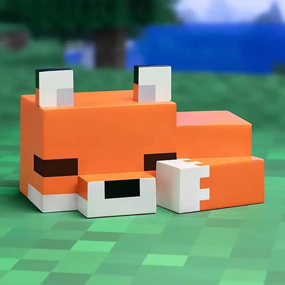 lampe table moderne orange pixel art veilleuse atmosphérique enfant chambre salon 12v
