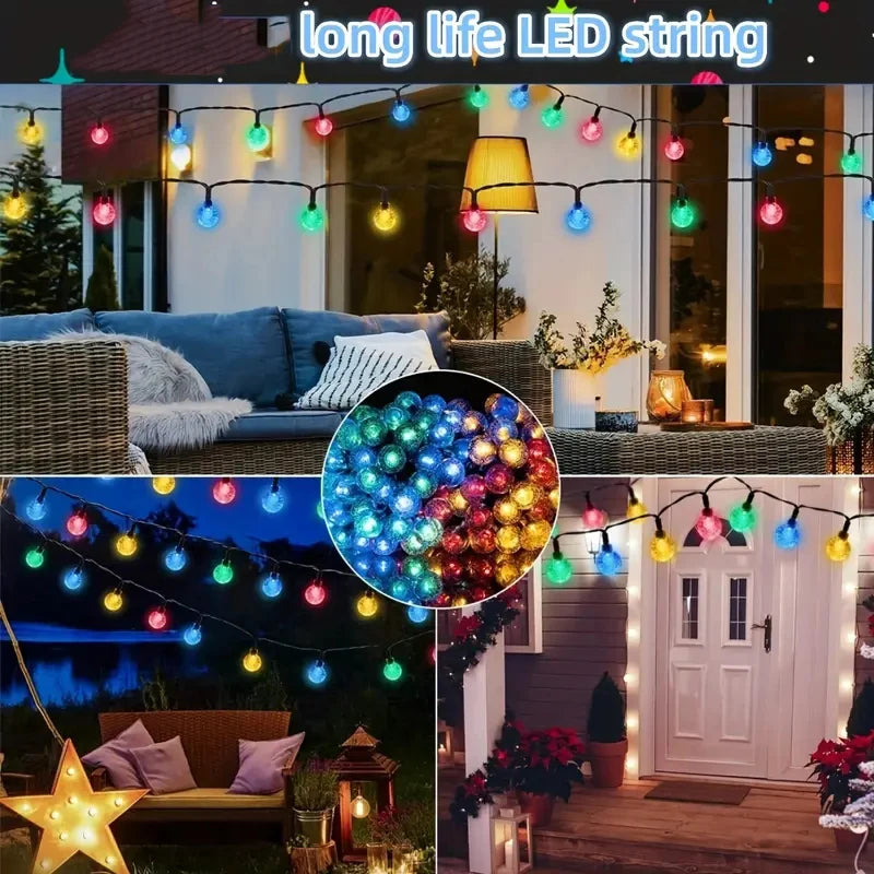 guirlande lumineuse solaire translucides multicolore violet rouge vert bleu jaune blanc chaud clips modernes