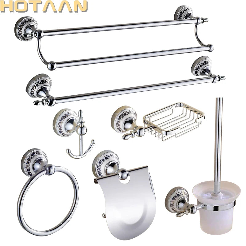 ensemble accessoires salle bain chrome mural porte serviette brosse wc porte gobelet