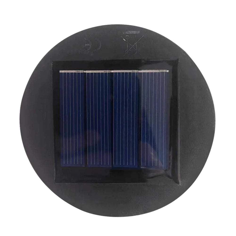 lampe solaire led rechargeable extérieure moderne noir doré bleu perforée