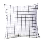 housse coussin lin géométrique multicolore moderne carré 45x45cm lit siège voiture