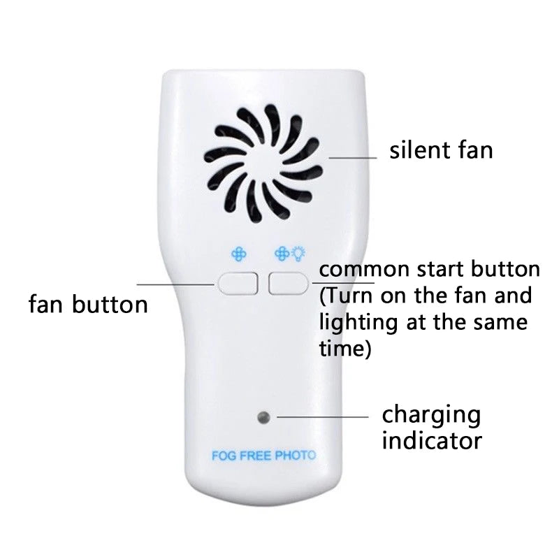 réflecteur anti buée blanc miroir photo acier inoxydable câble charge miroirs différents taille mâchoire