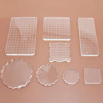 supports découpe transparents grille adhésif moderne bricolage scrapbooking
