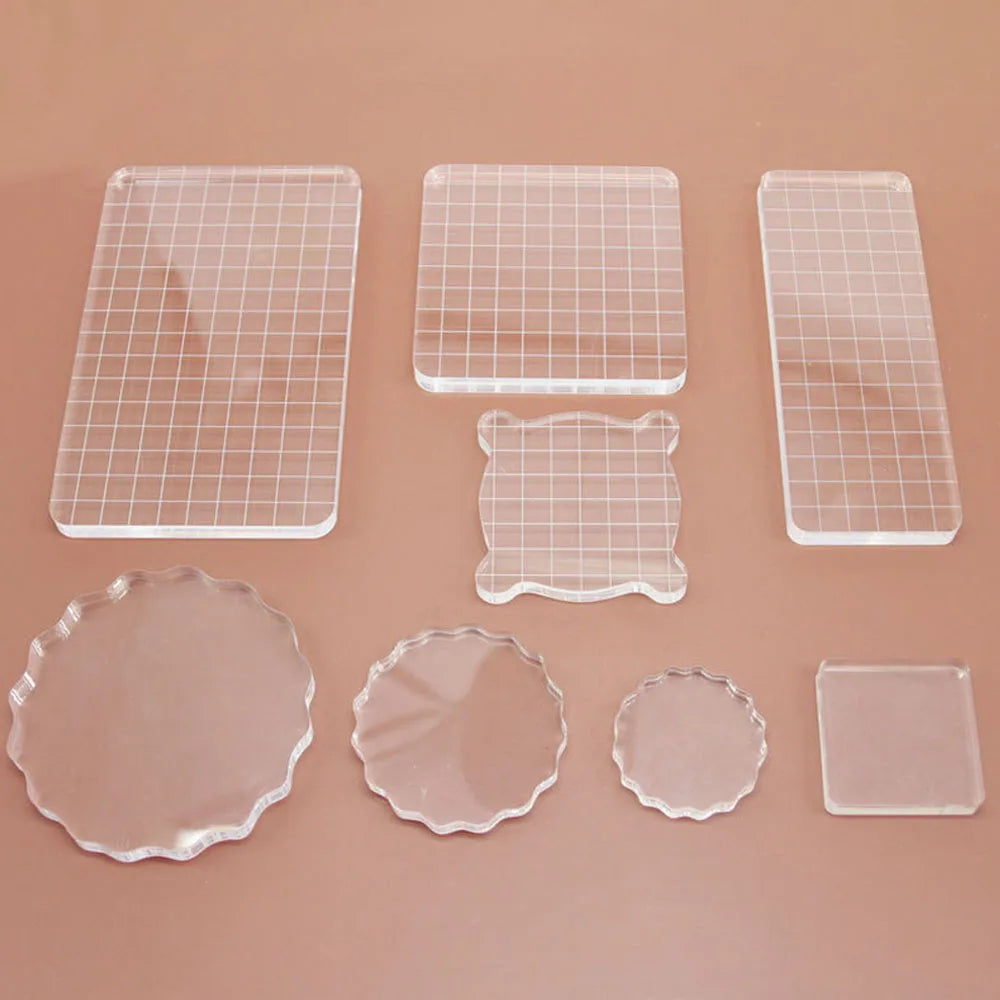 supports découpe transparents grille adhésif moderne bricolage scrapbooking