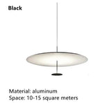 lampe suspendue moderne blanc noir led 2000lm 15m² éclairage salon chambre