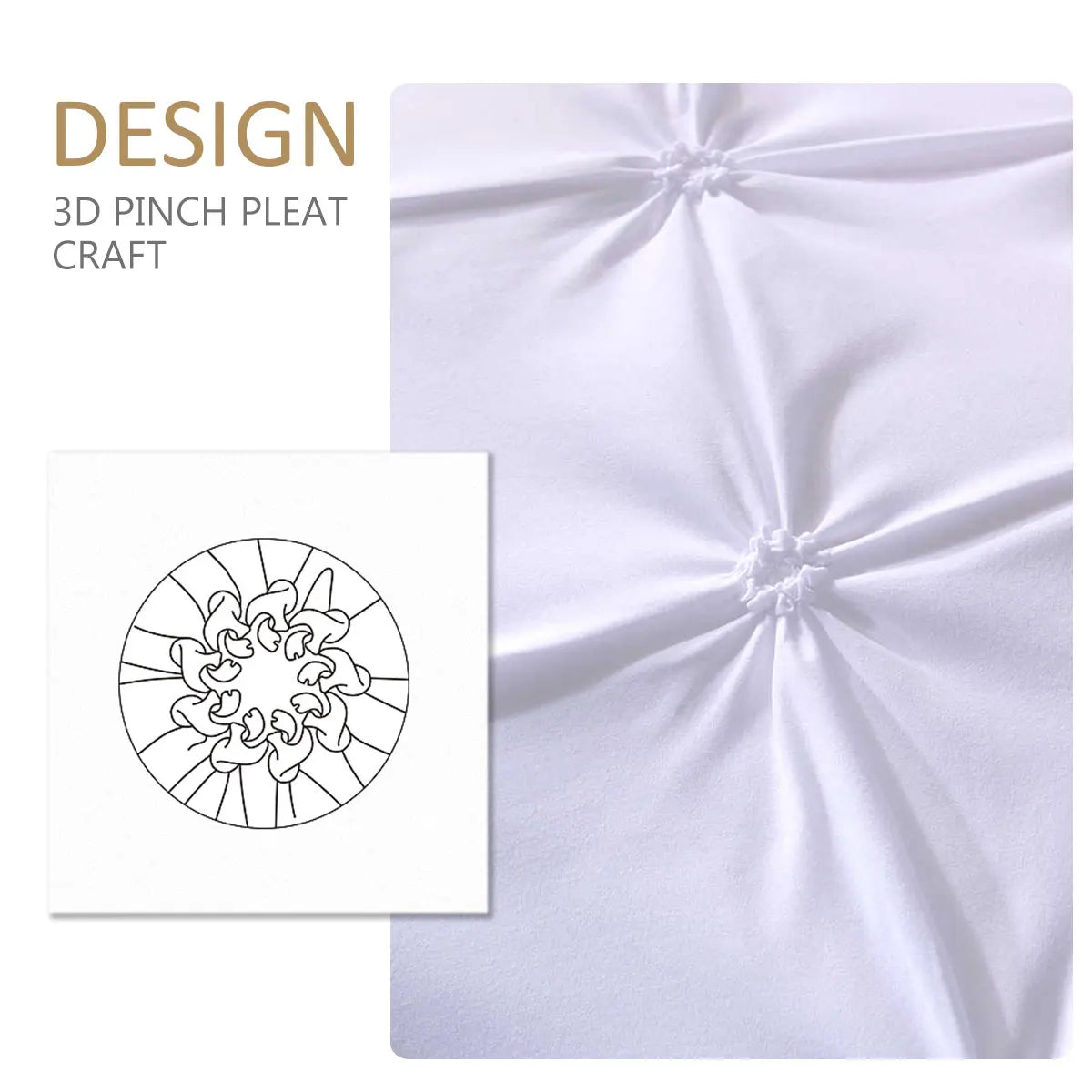 Ensemble housse de couette et taies d'oreiller en coton
