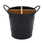 porte outils cuisine étagère réutilisable noir blanc rustique multifonctionnelle séparateur internes texturés