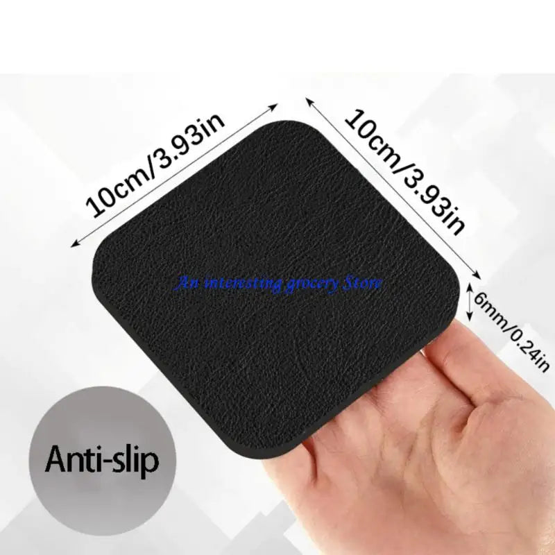 tapis protection fitness noir texture cuir moderne adhésif four pack