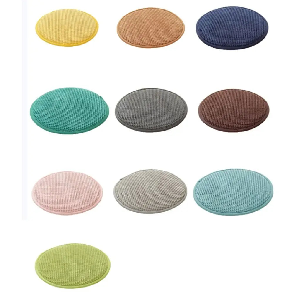 coussin tabouret rond doux mousse pu antiderapant solide multicolore adultes