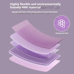 tapis yoga antidérapant violet texturé exercices physiques fitness contemporain minimaliste