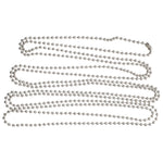 chaîne métal argent rondes uniformes opacité classique chain repair extension replacement