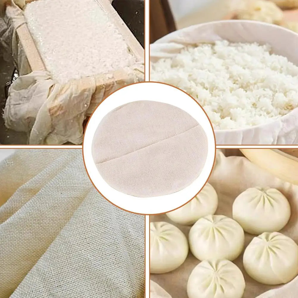 tissu coton vapeur cuisine cuiseur dim sum riz chignon rustique traditionnel nappe linge domestique