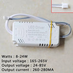 driver led blanc moderne 165 265v ac 80w transformateur éclairage fonctionnel