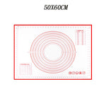 tapis rouleuse silicone blanc rouge cercles mesures cuisine pâtisserie antiadhésive moderne pratique ecofriendly